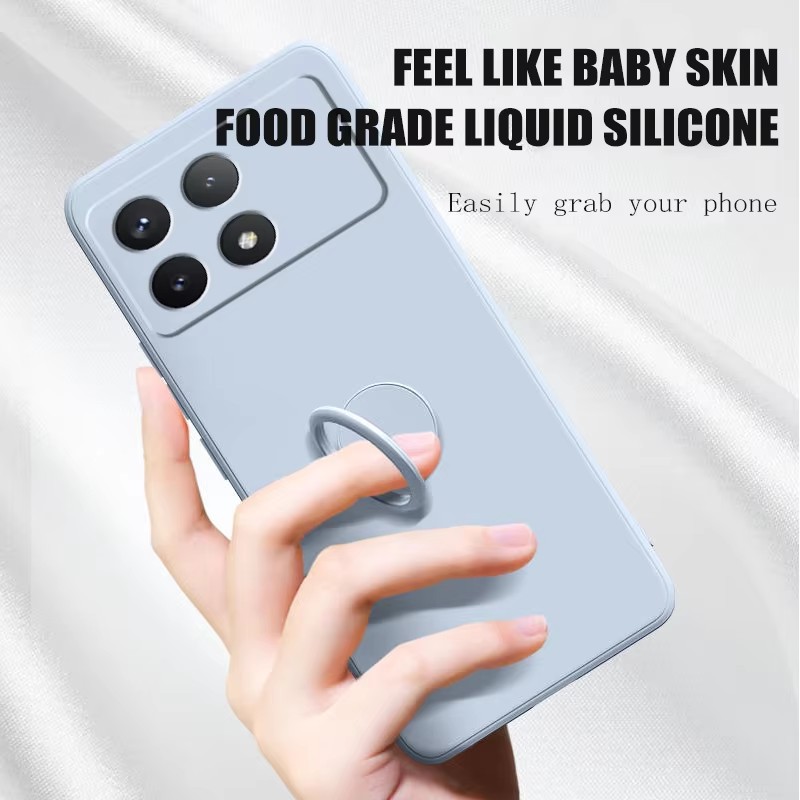 الفاخرة السائل سيليكون حامل مغ - مراجعة Liquid Silicone Magnetic Phone Case وسعره