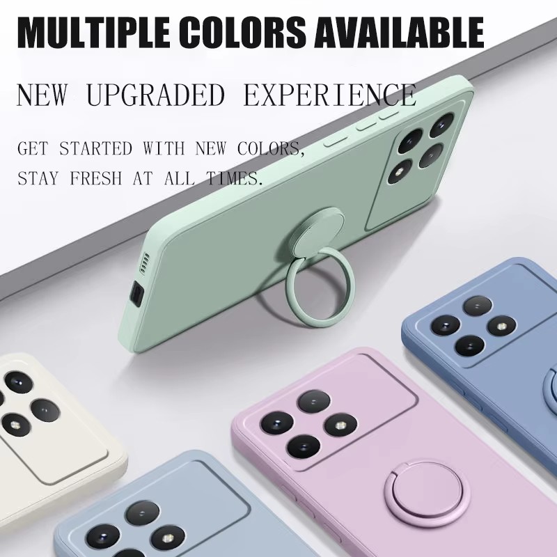 الفاخرة السائل سيليكون حامل مغ - مراجعة Liquid Silicone Magnetic Phone Case وسعره