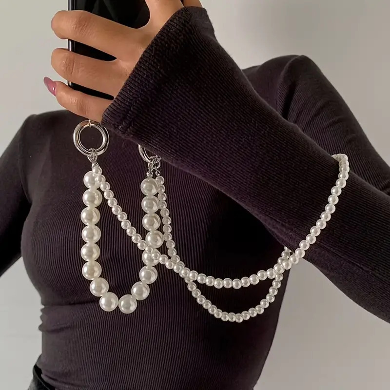 حبل هاتف محمول منسوج لؤلؤ مزدو - مراجعة Crossbody Lanyard Neck Strap Case وسعره
