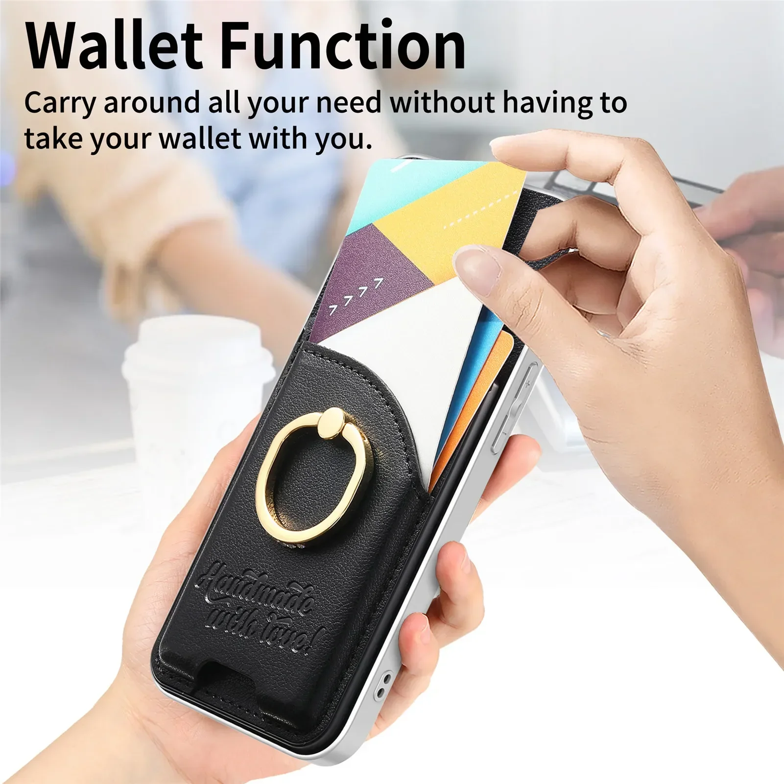 حافظة محفظة لهاتف iPhone 18 Pr - مراجعة Leather Wallet Card Holder Phone Cover وسعره