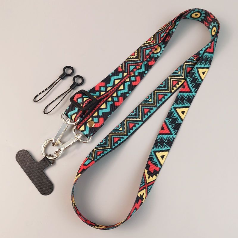 حزام هاتف أنيق بأسلوب عرقي، حز - مراجعة Crossbody Lanyard Neck Strap Case وسعره