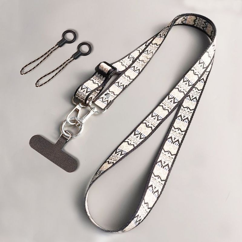 حزام هاتف أنيق بأسلوب عرقي، حز - مراجعة Crossbody Lanyard Neck Strap Case وسعره